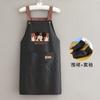 Delantal de Cocina Doméstico de Moda Impermeable y a Prueba de Aceite Estilo Extranjero para Mujer Nuevo Adulto Cintura Restaurante Cocina Ropa de Trabajo para Cocinar Hombres