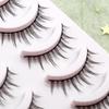 Cos cílios postiços curtos atacado feminino natural todo duro haste preta suporte dupla pálpebra simulação natural H028