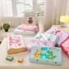 Funda de almohada de látex para niños al por mayor sensación fresca de verano Cubierta de almohada de goma viscoelástica de seda helada funda de almohada para bebé de jardín de infantes caricatura