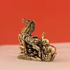 Cabaça de Latão Yuanbao Cavalo para o Sucesso Signos do Zodíaco Enfeites Mesa de Escritório Obra de Arte Criativa Enfeites Decorativos de Latão