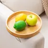 Bandeja para Reposabrazos de Sofá Estante de Almacenamiento Mesa Mini Ajustable Tablero de Mesa de Café para Uso Doméstico Mesa Lateral Pequeña Creativa Mesa de Esquina