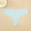 Ropa Interior Transfronteriza Sin Costuras Tallas Grandes, Bodie Sexy para Mujer Deportivo Transpirable T-Back, Cintura Baja Sin Costuras Estilo Europeo y Americano Transpirable