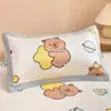Funda de almohada infantil de seda de hielo de dibujos animados clase A individual 30X50 Verano 2026 Nuevo modelo Refrigerante Funda para núcleo de almohada de seda de hielo