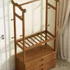 Armario Simple Almacenamiento en Pared para Dormitorio Gabinete de Almacenamiento Integrado Almacenamiento Perchero para Ropa Hogar Apartamento Pequeño Armario para Ropa