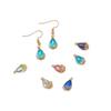 Borde chapado en cobre flor de ciruelo circón gota de agua colgante diy hecho a mano pulsera aretes accesorios de joyería materiales al por mayor