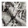 Tecido de Designer Feminino da Moda com Estampa de Pele de Cobra, Tecido Estampado Personalizado Atacado, Novos Modelos em Estoque