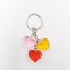 Llavero con colgante de amor transparente de color, oferta especial de Amazon, llavero sencillo con forma de corazón, colgante para bolso.