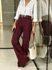 Calça Jeans Feminina TK Amazon Europeia e Americana de Cintura Alta com Barra Dobrada de Perna Reta, Novo Estilo Outono 2026, Emagrecedora, Comprimento Total