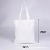 Bolsa de lona portátil, bolsa de lona promocional para compras, se puede imprimir con logo, disponible en stock, bolsa de hombro para estudiante en blanco, bolsa 100% algodón
