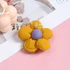 Pasador de tela de flor dulce de cinco pétalos estilo coreano, accesorio floral relleno de algodón, broche, accesorio para bolso, pasador, accesorio para joyería DIY