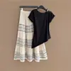Conjunto de Moda de Marca Europea de Alta Gama Shenzhen Nanyou para Mujer, Nuevo Conjunto Deportivo de Dos Piezas Verano 2026