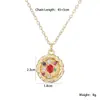 Collar Colgante de Copa del Tesoro Aogu Transfronterizo Ins Estilo Vintage Chapado en Cobre Oro de 18 Quilates Incrustado con Circonita para Mujer Cadena Versátil para Clavícula