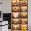 Conjunto Adornos Combinados Creativos Lujo Ligero Sala de Estar Oficina Gabinete de Vino Aparador Lateral Ventana Sala de Muestras Decoraciones para el Hogar