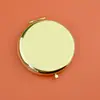 Espejo pequeño de doble cara portátil con metal mini plegable para hombres y mujeres espejo de mano cosmético espejo de regalo para mujeres venta al por mayor