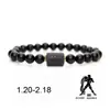 Pulsera Explosiva de Pareja de 12 Constelaciones Pulsera de Piedra Perla de Constelación Ajustable Única Pulsera de 12 Constelaciones para Hombres y Mujeres