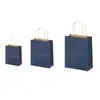 Bolsas Tote de Piel de Vaca Amarillas Lisas en Stock, Bolsas para Empaque de Ropa, Bolsas de Empaque, Bolsas para Llevar de Té de Leche Personalizadas con Logo al por Mayor