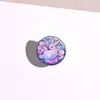 Pinza para el Pelo de Animales de Dibujos Animados con Graffiti Redondo de 2.5 cm, Dulce y Linda, para Flequillo, Suministro Transfronterizo
