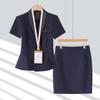 Sentido del Diseño Ropa de Trabajo Profesional Traje de Manga Corta traje de Falda para Mujer Verano 2024 Nuevo Traje Elegante para Ir al Trabajo Conjunto de Dos Piezas