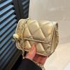 Bolsas Femininas 2026 Nova Tendência Alta Qualidade Moda Nicho Design Bolsa de Ombro Único Transversal Outono e Inverno Bolsa Acolchoada com Corrente