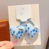 Lazo para el pelo de tela con forma de corazón y flor para niños, Cuerda para el pelo de bebé, Banda elástica de alta elasticidad, Lazo para moño, Accesorio para el pelo de niñas