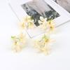 Nueva Simulación de Rocío Cabeza de Flor de Lirio de Tres Puntas DIY Pared de Flores para Boda Arreglo Floral Material Floral Decorativo Exportación Venta Caliente