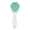 Escova Facial de Silicone para Limpar Poros, Limpador Facial, Artefato para Lavar o Rosto com Cerdas Macias, Escova Facial com Cabo Longo