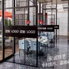 Tela de Arte em Ferro Oco Personalizada Divisória de Parede para Escritório Sala de Jantar Sala de Estar Grelha de Decoração de Teto Simples de Montagem Automática