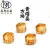 Marca Famosa Cristal Natural Amarelo Torre de Cristal Tampa de Leite Quadrada Acessórios Amarelo Azeztulite Cristal Arco-Íris Contas Soltas Atacado