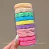 Gomas para el pelo cubiertas de cuero para mujer, diseñadas para no apretar ni dejar marcas en el cabello, scrunchies negros, gomas elásticas para el pelo para niños, alta elasticidad, gomas para el pelo duraderas