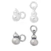 Nuevo Colgante Sólido de Calabaza Pequeña Plata de Ley S925 Colgante de Calabaza Mate Viejo Pulsera de Cuerda Manual DIY Accesorios de Plata