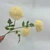 Flores Artificiais com 3 Cabeças de Cravos, Flores Artificiais, Pinhas, Arranjos de Flores para Casamento, Flores Artificiais, Flores para Decoração de Janela, Pompons, Crisântemos Artificiais Atacado