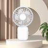 Nuevo ventilador eléctrico de mano transfronterizo recargable por USB portátil mini dormitorio de escritorio ventilador pequeño regalo niños