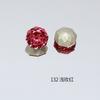 Dongzhou Cristal Octogonal Corte Rosa Pedrería para Arte de Uñas 8mm Zircón Imitación Brillante Octogonal Fondo Puntiagudo Accesorios para Aretes