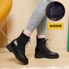 Botas Martin para Mujer 2026 Estilo Nuevo Tacón Grueso Plataforma Botines Cortos con Aumento Oculto de Altura para Personas Bajitas, Botas Elásticas Ajustadas