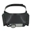 Gafas con lupa de doble cabeza de luz LED para la cabeza con lente pequeña de 8x para lectura de ancianos, reparación, detección, tatuaje