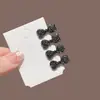 Mini Pinza para el Cabello con Lazo y Pedrería para Mujer, Exquisito Pinza para Flequillo Estilo Coreano, Pinza Lateral, Accesorio para el Cabello Versátil y Elegante