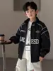 Chaqueta de Otoño para Niños 2026 Nueva Elegante Estilo Motociclista Ropa Infantil para Niños Mayores Chaqueta Deportiva de Primavera y Otoño Top