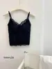 Camisole Fina Sem Costas com Renda Pesada de Desejo Puro + Forro de Seda Gelada Modelagem com Barbatanas Costas Finas com Toque de Luxo 1011-1