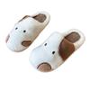 Fábrica de Origen Zapatillas de Algodón Lindas de Perro Pequeño de Dibujos Animados para Otoño e Invierno Uso en Casa, Calientes y Antideslizantes Zapatillas de Felpa de Algodón, Suministro Directo al Por Mayor