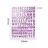 Pegatinas de Letras Mate Láser Transfronterizas Pegatinas de Material Digital Inglés Impermeables DIY Arcoíris Fluorescentes Pegatinas para Cuaderno