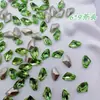 Rhinestones para decoración de uñas de color verde claro, con base puntiaguda, formas variadas, verde translúcido, decoraciones populares y lujosas de rhinestones para uñas
