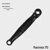 Biela para Bicicleta de Montaña Bielas de una Sola Velocidad Bielas de Acero al Carbono Resistentes al Desgaste para Bicicleta Bielas Plegables Accesorios para Ciclismo