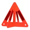 Señal de Advertencia Triangular para Coche, Trípode Plegable para Estacionamiento en Accidente, Luz Marcadora Reflectante de Larga Distancia, Kit de Inspección Anual