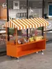 Arte em Ferro Barraca Externa Carrinho Pequeno Barraca de Rua de Mercado Noturno Carrinho de Comida Móvel Expositores de Mesa de Mercado Móvel Atacado Carrinho de Barraca