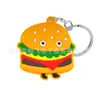 Serie Casual Nueva Transfronteriza Dibujos Animados PVC Pegamento Suave Llavero Accesorios para Bolsos DIY Regalo Pequeño Colgante para Llavero