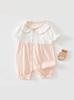 Traje de Escalada Hattie Lindo de Solapa Pequeña para Bebé Niña, Mameluco Moe Bao, Ropa Exterior de Algodón Puro, Mameluco Hattie, Estilo Nuevo