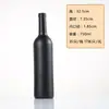 Botella de vino tinto verde oscuro de 750 ml botella de copa de vino botella de vino extranjero botella vacía botella de vino casero botella de vino sellada adornos para botella de vino