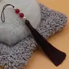 Yixiangfei 10cm borla con borlas y cuentas marcapáginas ropa infantil sombrero colgante manualidades cheongsam adornos para hombros de nube