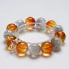Pulsera Hecha a Mano de Cristal Blanco de Cristal Natural Qingshan Dugu para Mujer, Nuevo Estilo Versátil, Pulsera Iluminadora al por Mayor