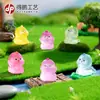 Micro Paisagem Desenho Animado Fofo Dinossauro Animales que Brilham no Escuro Figuras DIY Decoração de Saquinho Surpresa Acessórios Ornatos de Resina para Mesa